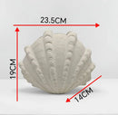 Axyaa Shell Ceramic Vase Desktop Decor Ornament Hydroponic Flower Arrangement