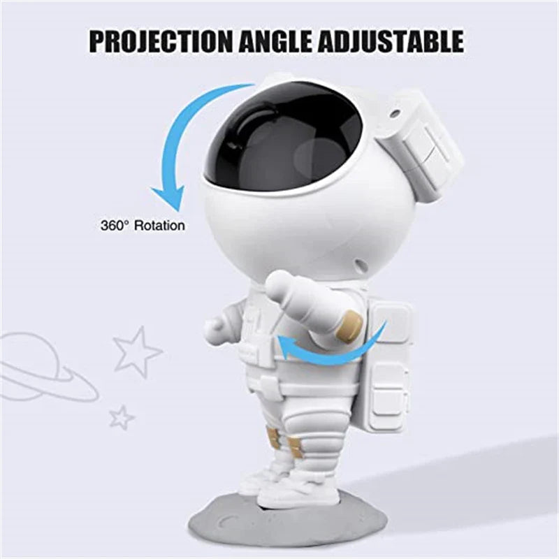 Axyaa Astronaut Space Galaxy Star Projector Table Lamp for Kids Bedroom