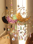 Axyaa Prism Sun Catcher Wind Chimes Moon Rainbow Maker Garden Home Decor Gift