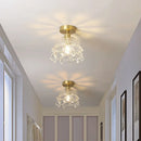 Axyaa Crystal LED Ceiling Lamp Modern Luxury Chandelier for Living Room & Hallway