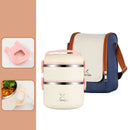 Axyaa Stainless Steel Thermal Lunch Box with Insulated Bag