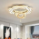Axyaa Nordic Crystal LED Ceiling Chandelier - Elegant Minimalist Luxury Lighting for Home