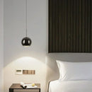 Axyaa Adjustable Angle Round Pendant Light: Modern Stretchable Chandelier for Home Lighting