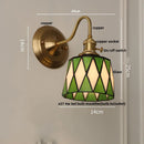 Axyaa Colorful Cube LED Wall Sconce Copper Glass E27 Vanity Light