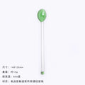 Axyaa Glass Dinnerware Spoon Set - Long Handle Kitchen Accessories