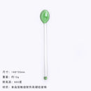 Axyaa Glass Dinnerware Spoon Set - Long Handle Kitchen Accessories