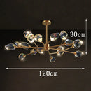 Axyaa Luxury Crystal Chandelier Pendant Light for Living Room Bedroom Ceiling