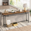 Axyaa Extra Long Wood Console Table for Living Room and Entryway