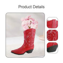 Axyaa Cowboy Cowgirl Boot Vase - Unique Resin Flower Pot Home Decor