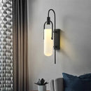 Axyaa Glass LED Wall Lamp Modern Minimalist Luxury Black/Gold Room Decor
