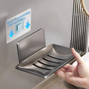 Aluminum Soap Dish Holder Wall Mounted for Kitchen & Bathroom by Axyaa