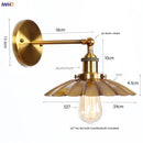 Axyaa Loft LED Wall Lights Vintage Wandlamp Living Room Bedroom Applique murale