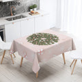 Axyaa Christmas Wreath Tree Tablecloth for Wedding Party Home Decoration