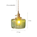 Axyaa Nordic Glass Pendant Lights Modern Hanging Lamp for Dining Room & Bar