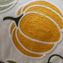 Axyaa Pumpkin Embroidery Cotton Cushion Cover for Autumn Home Decor