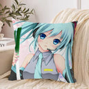 Axyaa Hatsune Miku Cushion Cover Set - Anime Fall Decor 45x45cm