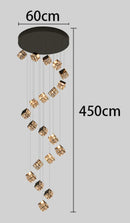 Axyaa Crystal Chandeliers: Modern LED Ceiling Lighting for Living Room