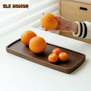 Axyaa Walnut Wood Tea Tray Dessert Candy Coffee Storage Board