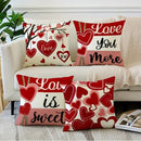 Axyaa Love Print Pillowcase - Romantic Sweet Home Decor & Gift