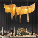 Axyaa Chain Pendant Vintage Chandelier for Restaurant and Living Room