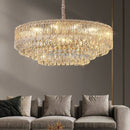 Axyaa Light Luxury Crystal Chandelier: French Modern, Simple Atmosphere for Living Room, Dining Room & Bedroom