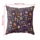 Axyaa Black Cat Party Halloween Anime Cushion Cover Ghost Skull Pumpkin Decor