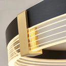 Axyaa Minimalist Circular Pendant Lights: Luxury Acrylic Lamps for Stylish Living Spaces