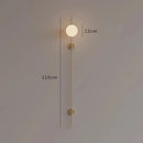 Axyaa Glass Wall Lamp - Nordic Modern Design, Minimalist Style for Bedroom and Living Room