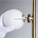 Axyaa Glass Ball Standing Floor Lamp LED Indoor Lighting