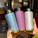 Axyaa Titanium Thermal Water Bottle: Double Wall Vacuum Insulated Stainless Tumbler