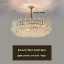 Axyaa Gold Crystal Chandeliers: Nordic Modern Luxury Lighting for Home Décor