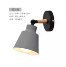 Axyaa Nordic Wood LED Wall Lamp: Modern Macaron Design for Bedroom, Living Room, and Corridor
