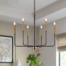 Axyaa Iron Candle Chandelier for Living Room Dining Bedroom