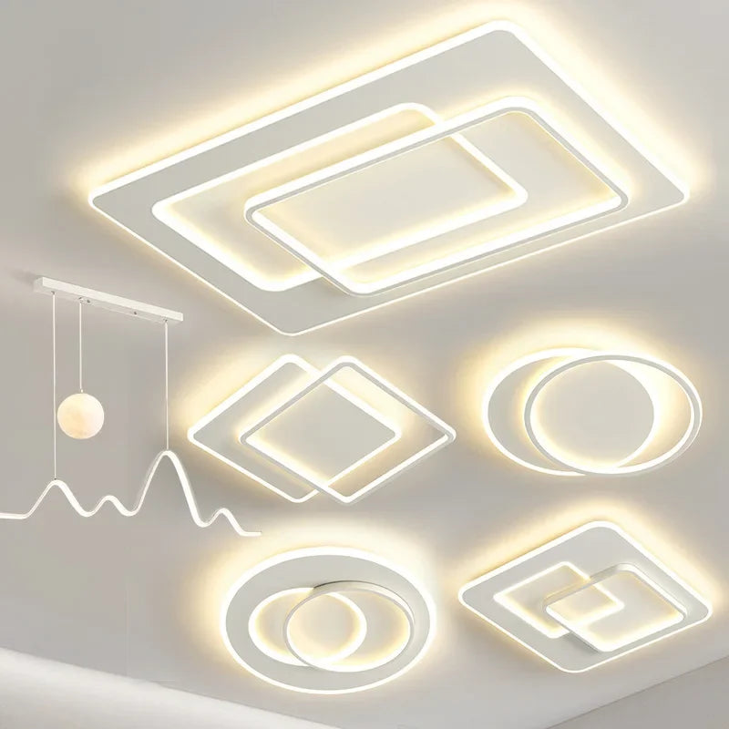 Axya LED Ceiling Chandelier: Modern Lighting for Home Decoration & Indoor Elegance