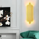 Axyaa Nordic Light Luxury Metal Wall Lamp for Living Room Bedroom Corridor Aisle