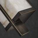 Axyaa Copper Marble LED Chandeliers: Nordic Black Japanese Wabi Sabi Style Bedroom Home Decor