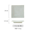 Axyaa Ceramic Square Plate for Sushi Snack BBQ Commercial Household Dining