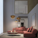 Axyaa Glass Pendant Light - Modern Minimalist LED Chandelier for Home, Restaurant, Bar
