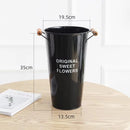 Axyaa Nordic Style Home Flower Shop Flower Bucket Decoration Iron Bucket Flower Arrangement