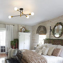 Axyaa Industrial Sputnik Chandelier: Modern Ceiling Light for Kitchen, Dining, Bedroom
