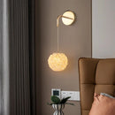 Axyaa Gold Metal Crystal Wall Lamp for Dining Room Bedroom Lighting