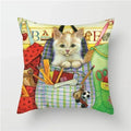 Axyaa Animals Polyester Cushion Cover for Home Sofa Decor - Farm Life Views Pillowcase