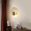 Axyaa Copper Crystal Wall Lamp Light for Luxury Bedroom Living Room Corridor