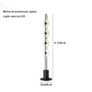 Axyaa Glass Floor Lamp: Modern Black White Italian Standard Light for Living Room