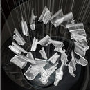 Axyaa Luxury Acrylic Leaf LED Chandelier Dimmable Pendant Light