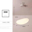 Axyaa Minimalist White Pendant Light for Salon, Dining, or Bedroom