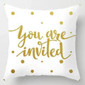 Axyaa Gold Decorative Cushion Cover for Home Sofa - Luxury Home Decor