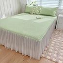 Axyaa Summer Ice Silk Jacquard Bed Sheet Set