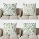 Axyaa Eucalyptus Leaf Pattern Throw Pillow Cover