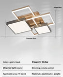 Axyaa Nordic LED Ceiling Lamp Aluminum Acrylic Flush Mount